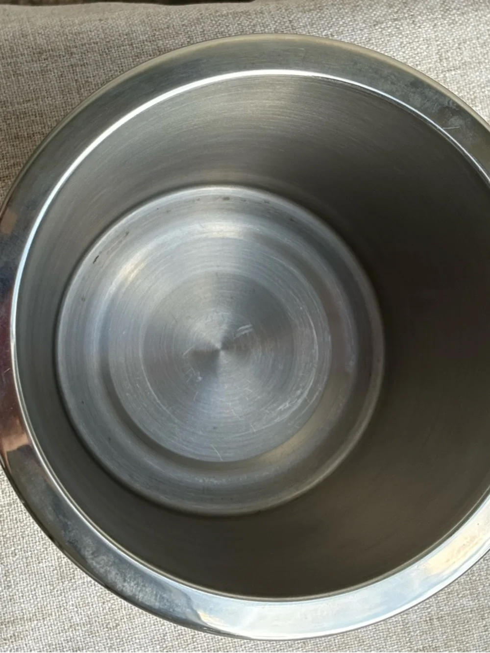 Mid Century Modern Ice Bucket Teal Stainless Steel Wood Lid Barware
